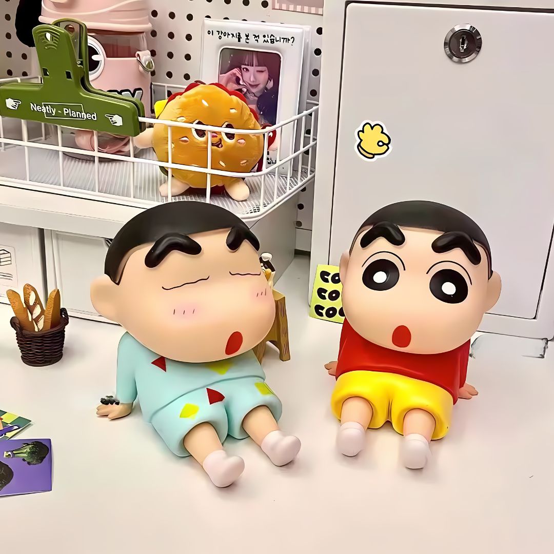 Sleepy ShinChan Mobile Holder | Sitting Figure Mobile Stand ( Cash on delievery available)
