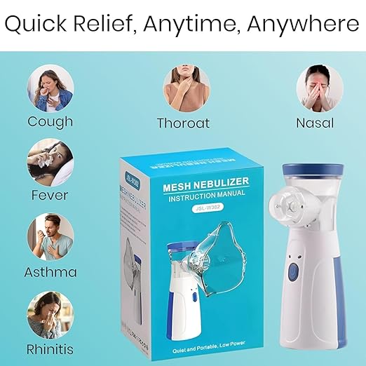 PureBreath™ – Compact Nebulizer | Gentle Vapour | Safe Relief Anytime, Anywhere