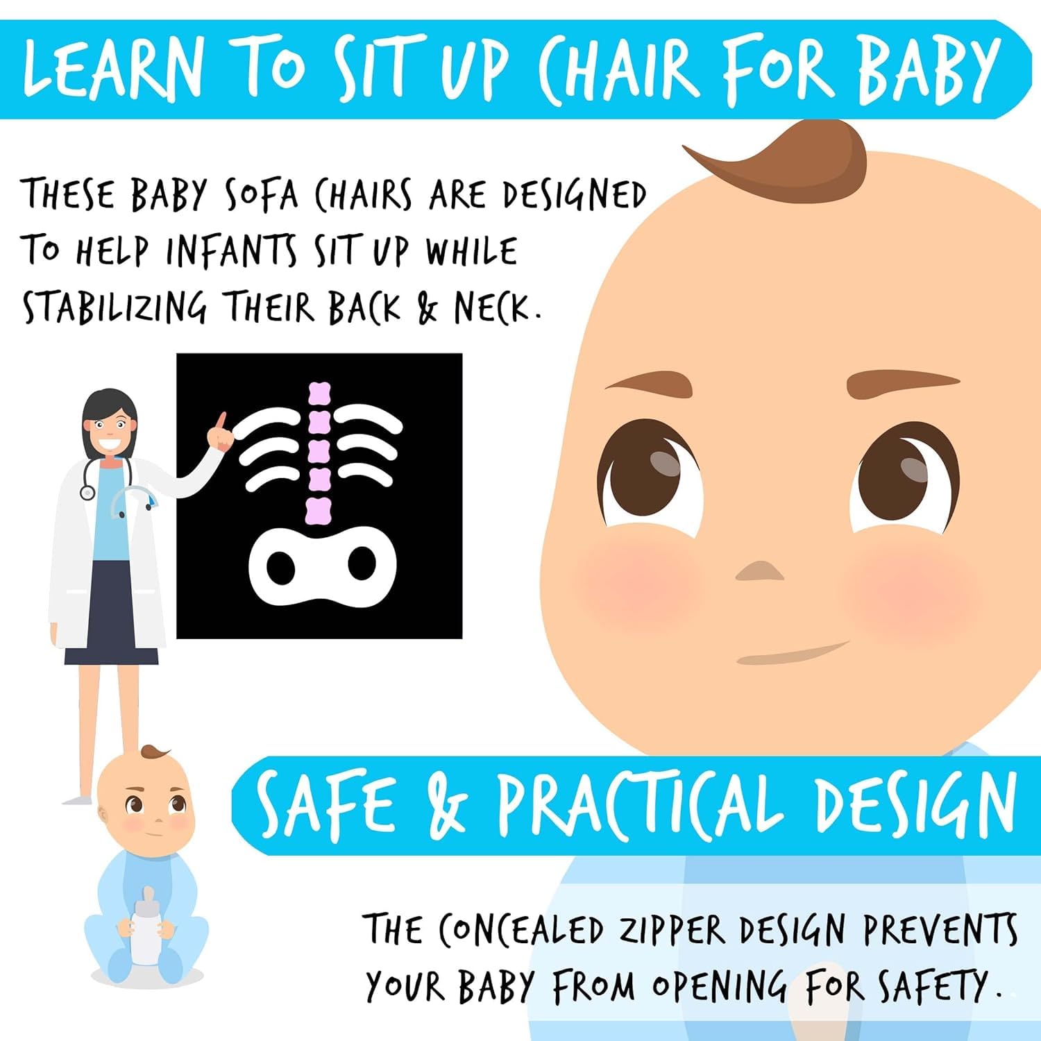 Plush Soft Baby Sofa Seat