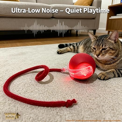 Interactive Rolling Dog Toy – 360° Electric Smart Rolling Ball for Dogs and Cats