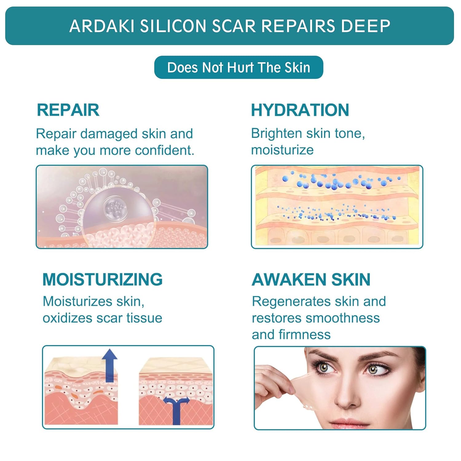 All In 1 Silicone Scar Removal Strips