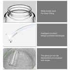 Premium 2-in-1 Oil Dispenser Bottle  - Glass, Spray and Pour Design